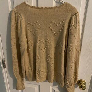 Lilly Pulitzer Metallic Kippa Sweater with Hearts